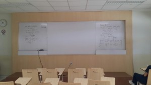      Papan tulis sebelum dibersihkan